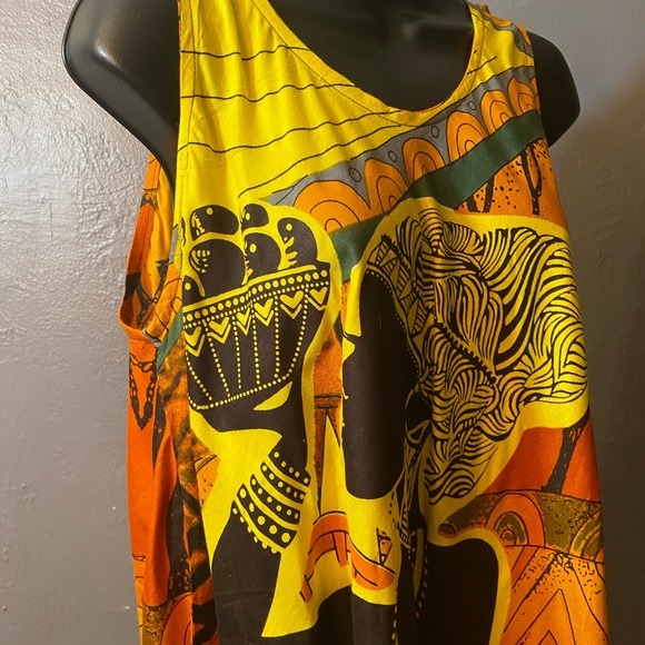 NF KAFTAN Boho African Woman Polyester Mumu Umbrella Tunic Dress - Picture 4 of 16